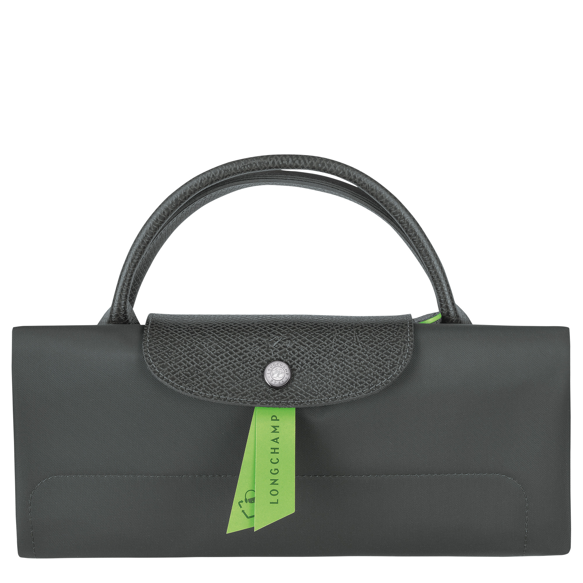 Le Pliage Green M Travel bag Graphite - Recycled canvas - 7
