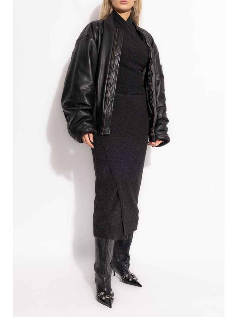 BALENCIAGA wrap knit skirt outlook