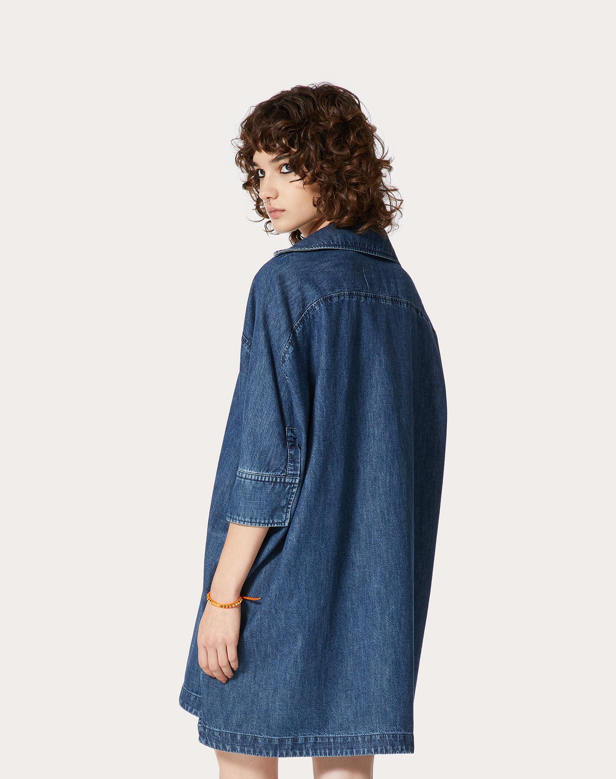 CHAMBRAY DENIM KAFTAN - 4