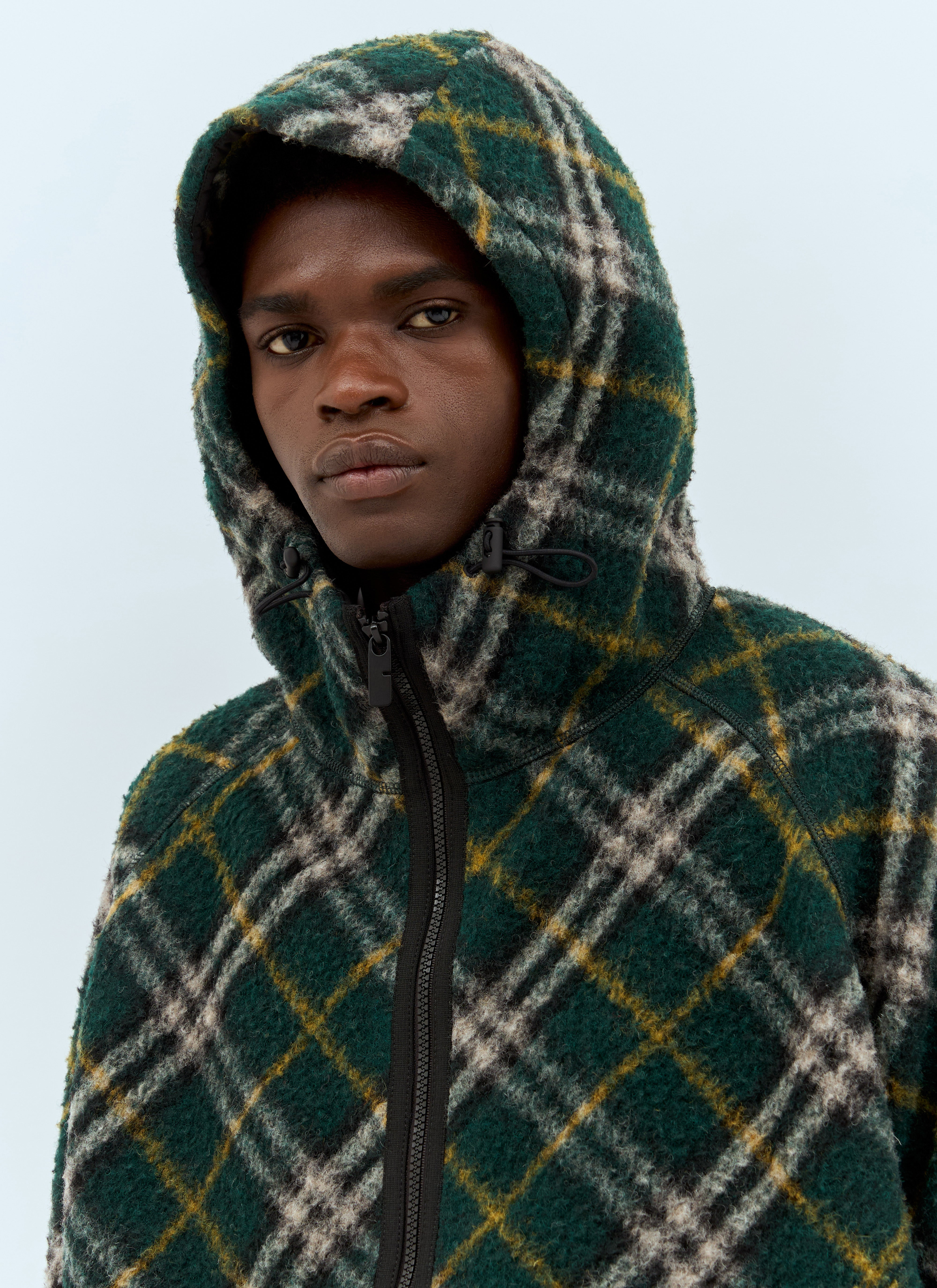Burberry Men Check Fleece Jacket - 2