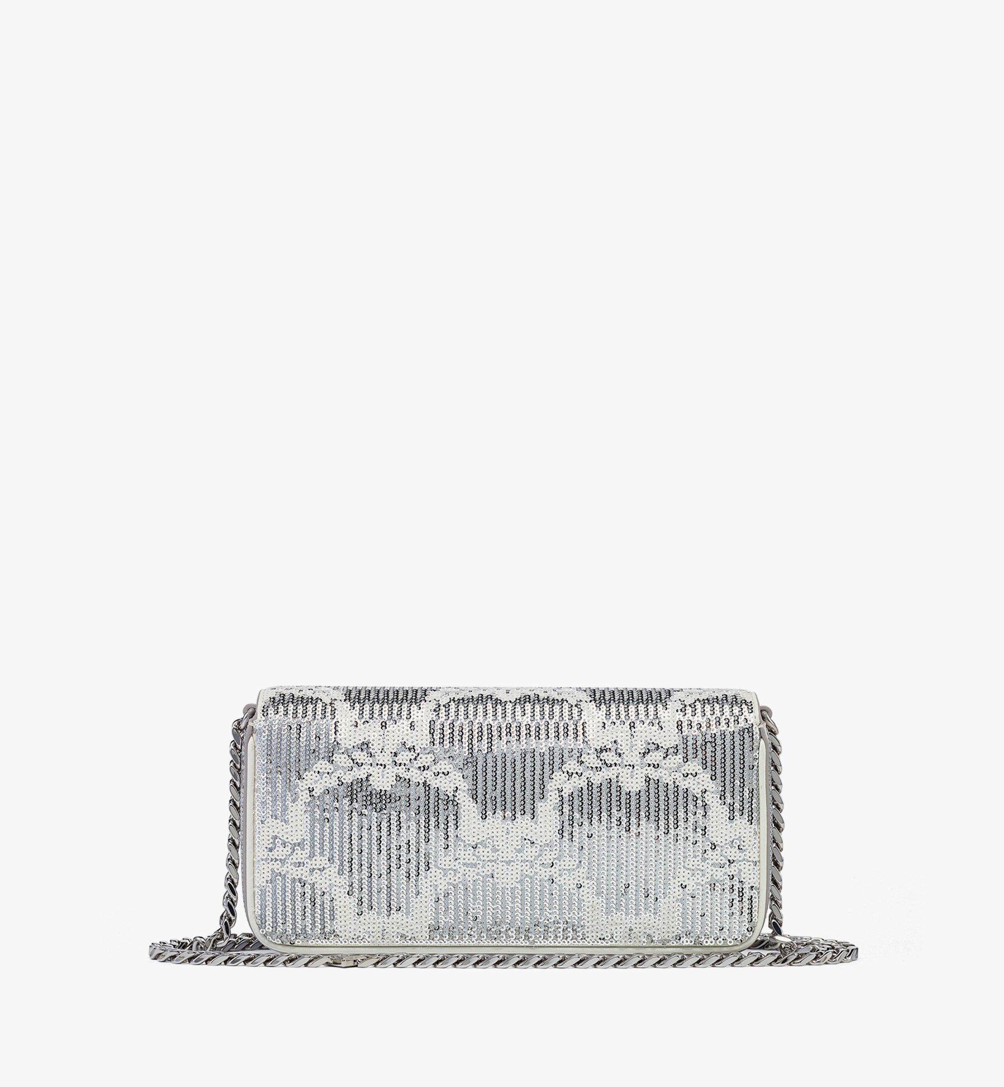 Himmel Shoulder Bag in Sequin Monogram Leather - 5