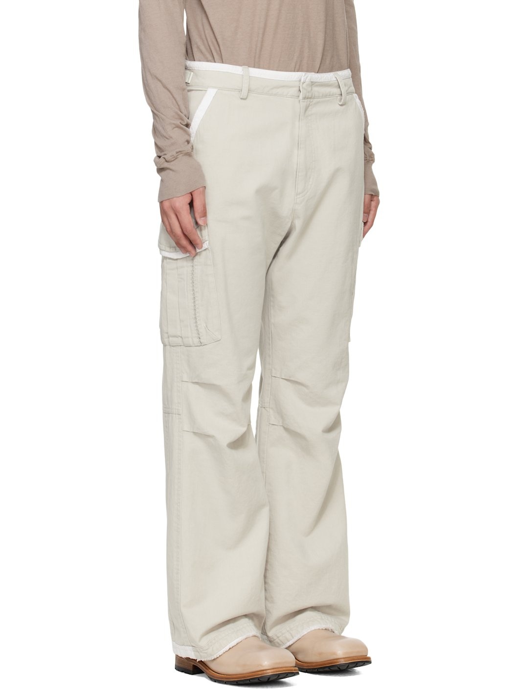 SSENSE Exclusive Beige EP.7 09 Trousers - 2
