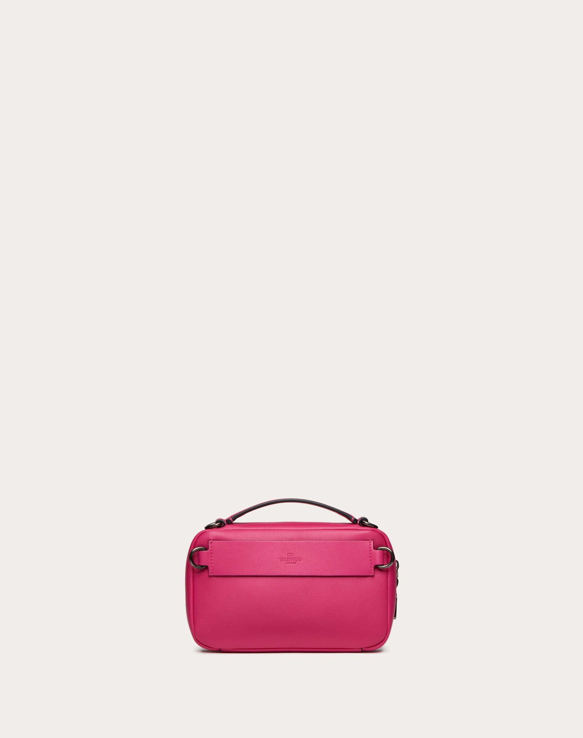 LACQUERED VLOGO SIGNATURE LEATHER CROSSBODY BAG - 3