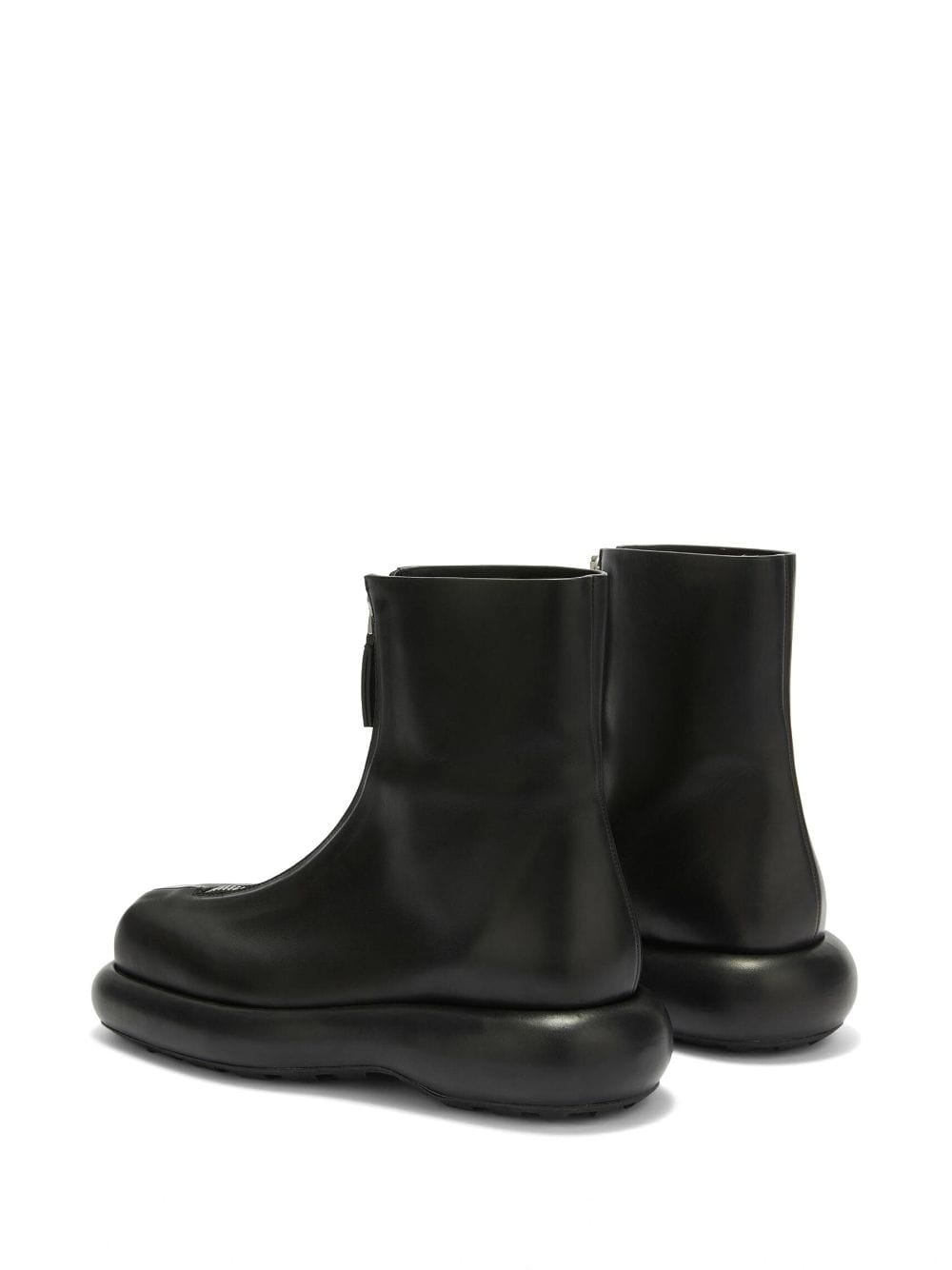 zip-up leather boots - 3
