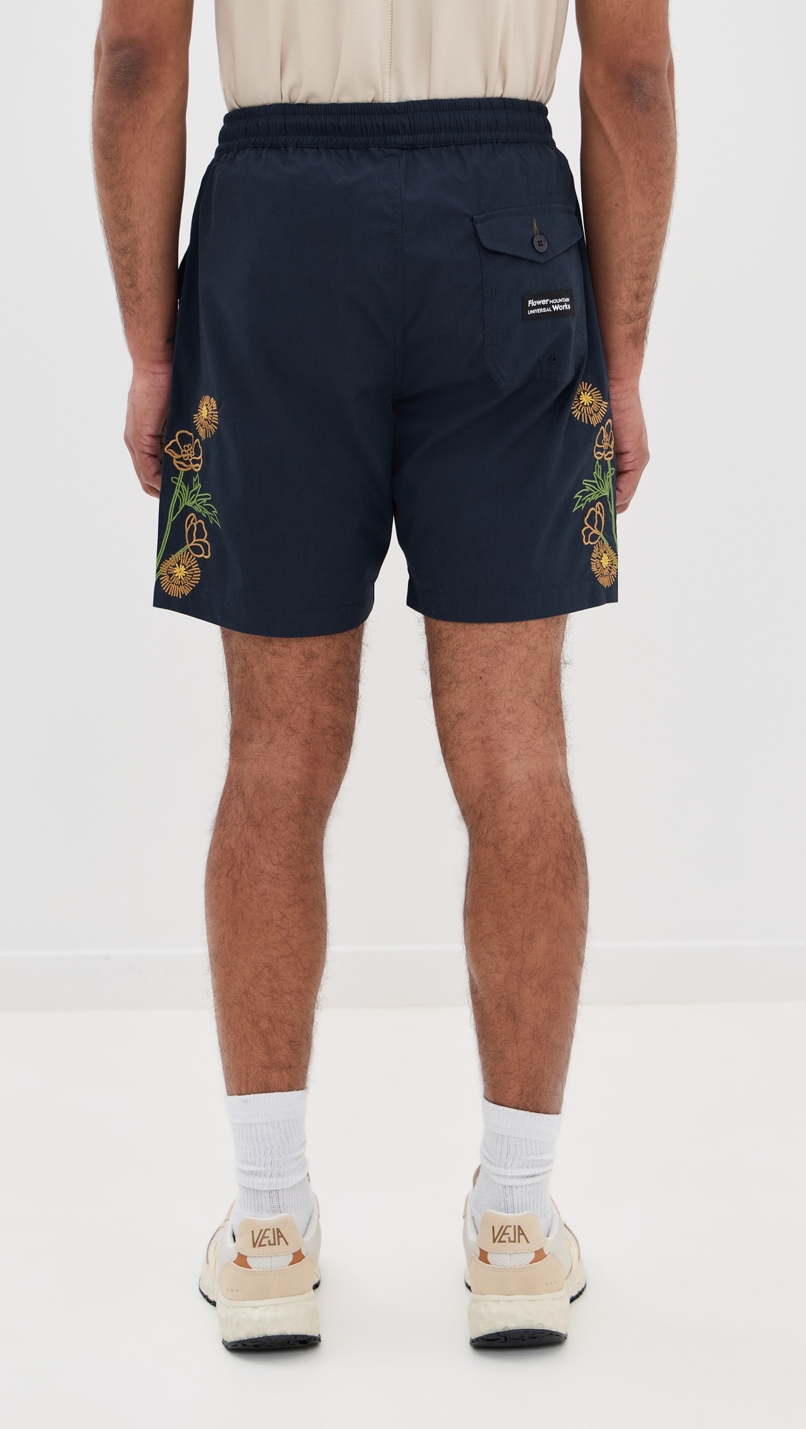 Universal Works X Flower Mountain Beach Shorts 7.5" - 2