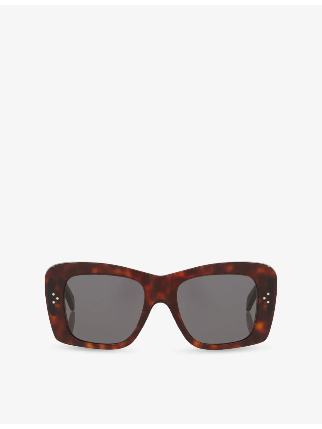CL40321I 3-Dots Square-Frame Tortoiseshell Acetate Sunglasses - 1