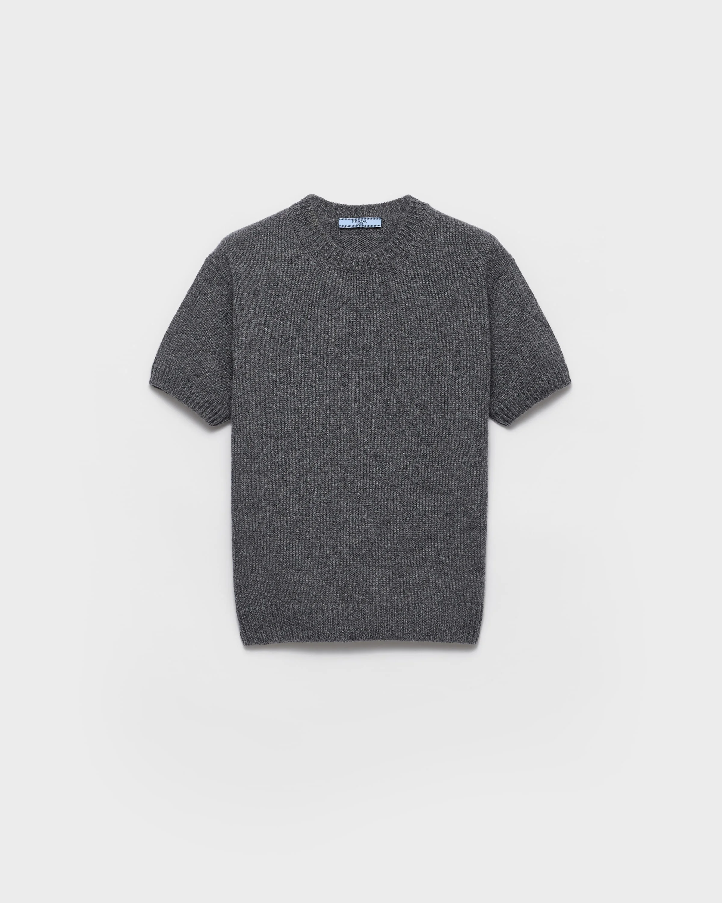 Short-sleeved cashmere sweater - 1