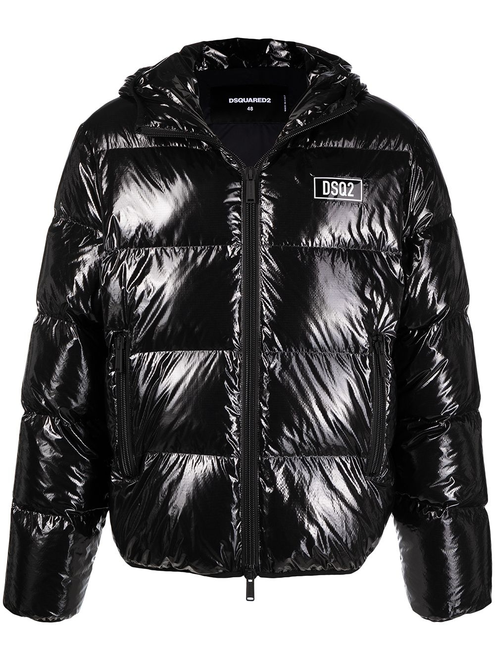 high-shine padded jacket - 1