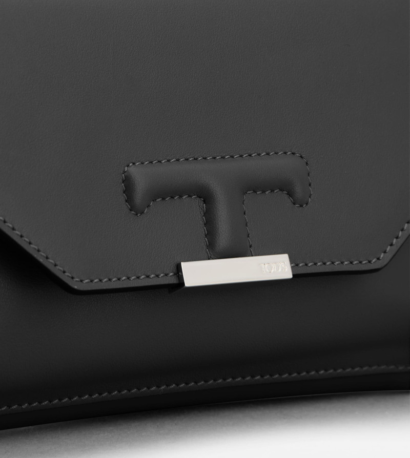 T TIMELESS BELT BAG IN LEATHER MINI - BLACK 5