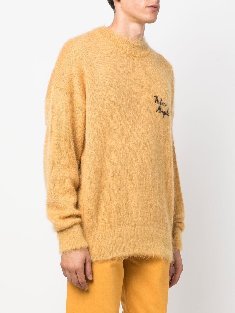 palm-motif crew-neck jumper - 4