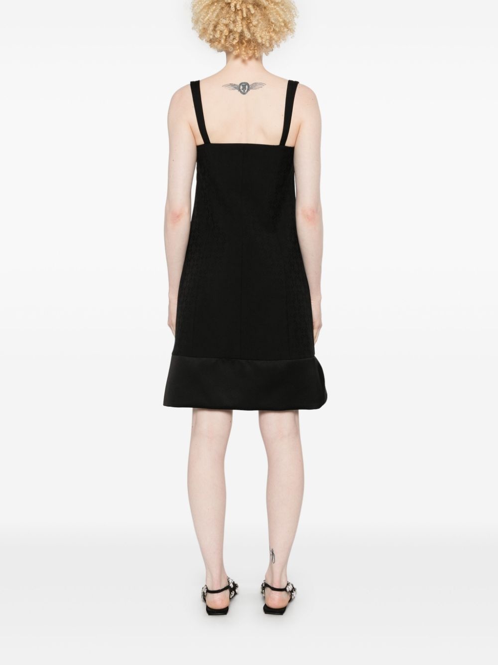 monogram 72-jacquard mini dress - 4