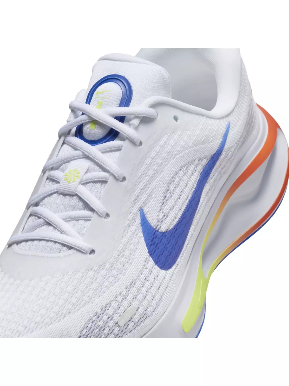 Journey Run "Football Grey/White/Light Wild Mango/Racer Blue" Men's Running Shoe - 7
