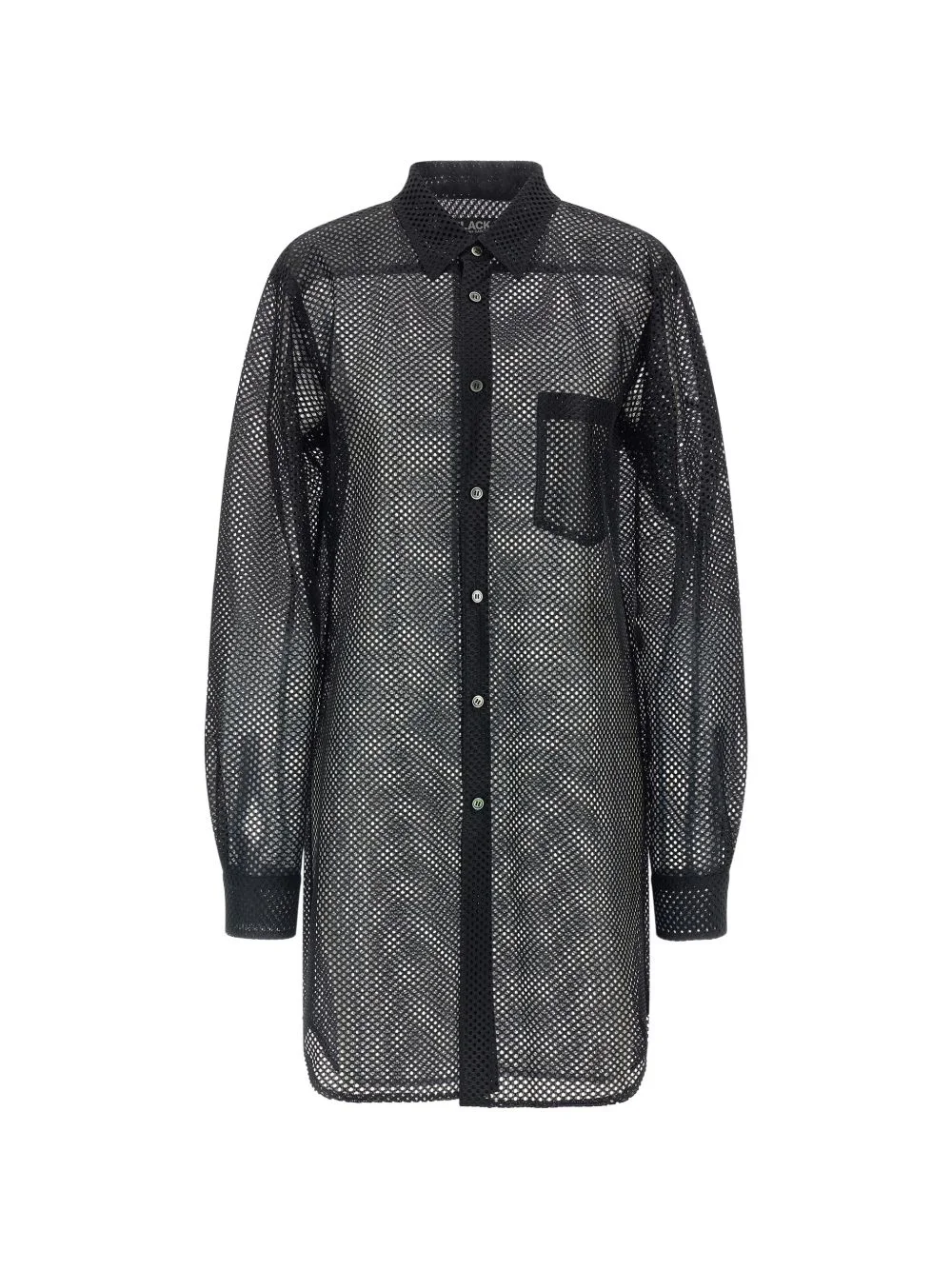 mesh long shirt - 1