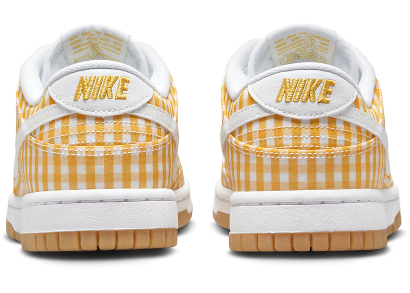 Nike Dunk Low Yellow Gingham (Women's) - 4