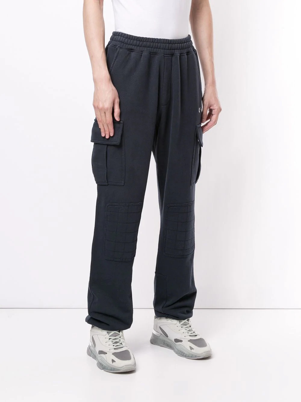 logo-print patch-detail track pants - 3