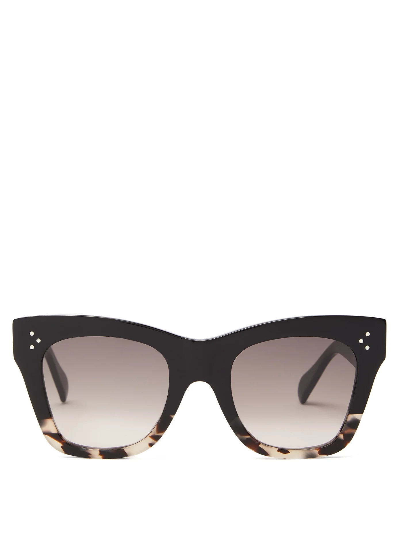 Gradient square acetate sunglasses - 1