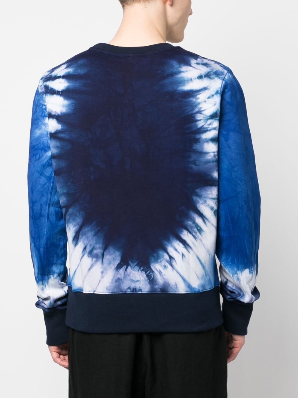 TIE-DYE LOGO-EMBROIDERED SWEATSHIRT - 3
