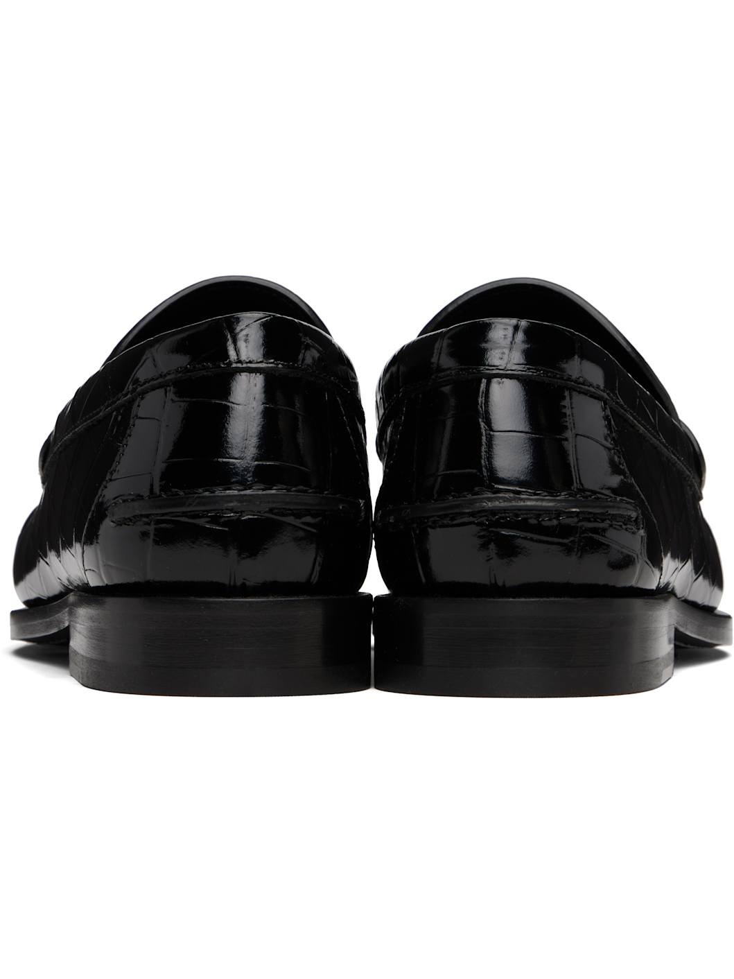 Black Croc-Effect Medusa '95 Loafers - 2