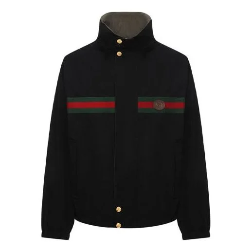 Gucci Reversible Cotton Nylon Jacket 'Black Military Green' 639277-Z8AJT-1043 - 1