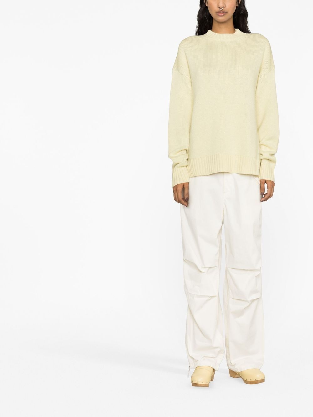 cashmere-cotton crewneck jumper - 2