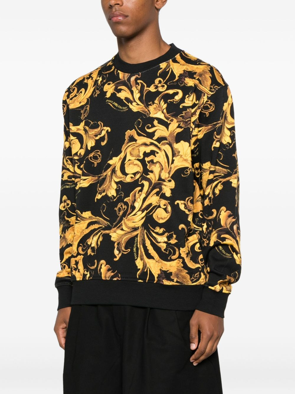 Barocco-print sweatshirt - 3