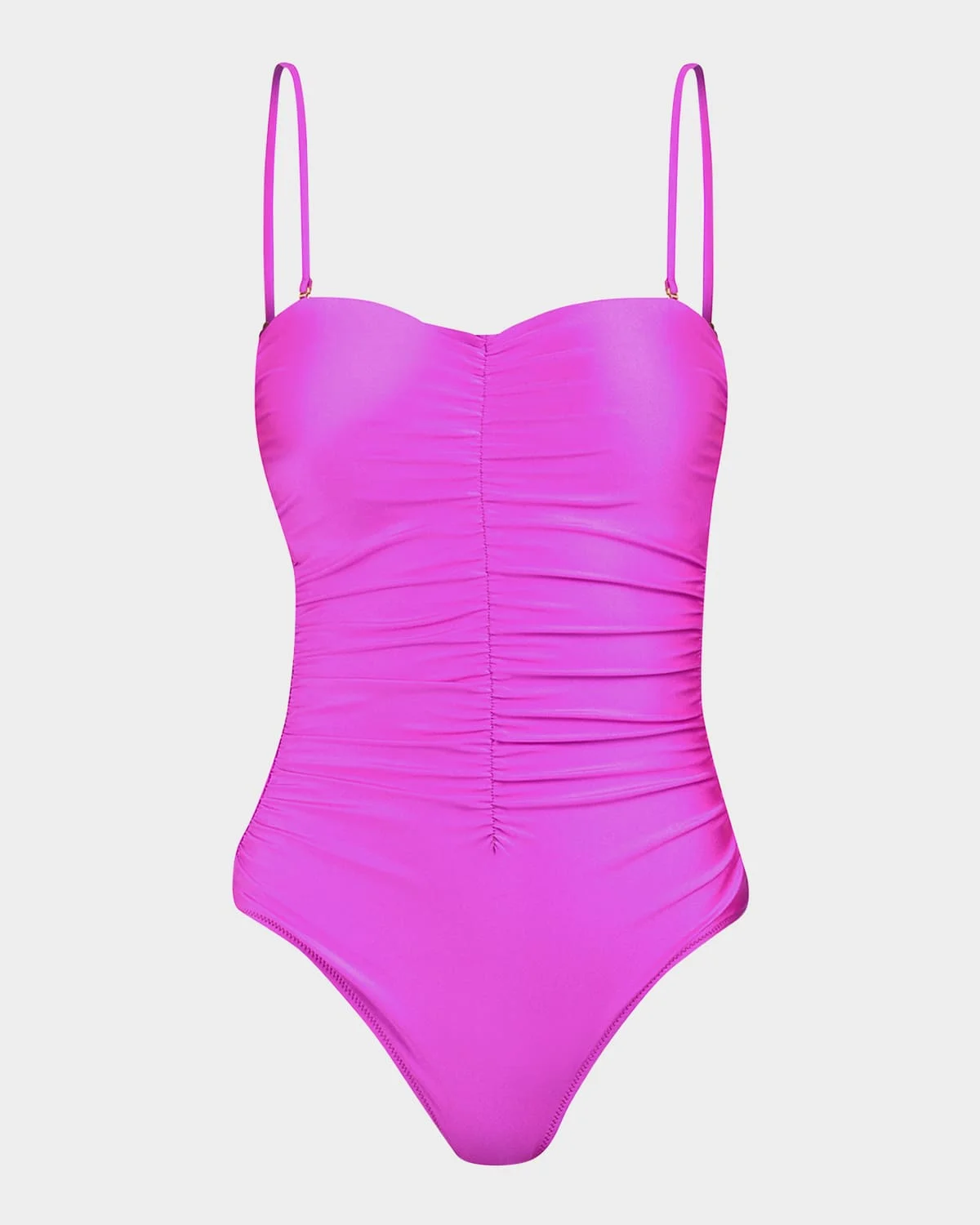 Aubrey Shimmer Ruched One-Piece Swimsuit - 1