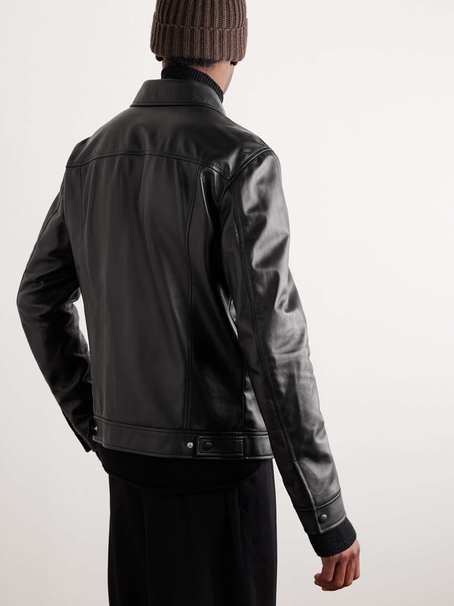 Levy Slim-Fit Leather Jacket - 4