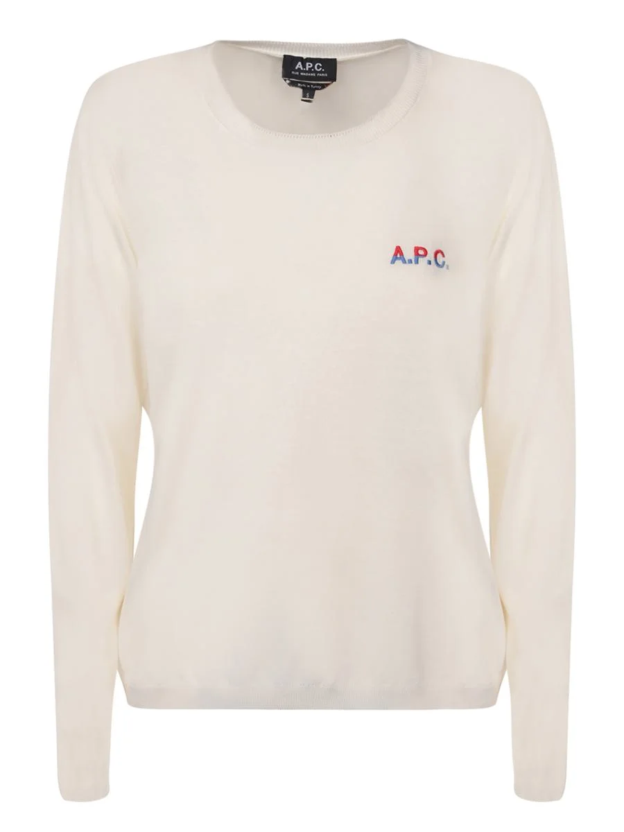 A.P.C. 'ALBANE' CREW-NECK COTTON SWEATER - 1