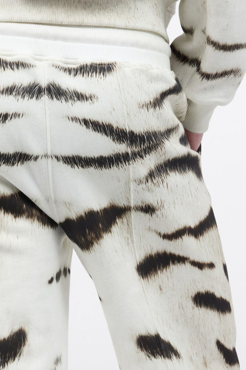 Man Sports Pants With White Tigresse OGAT X Roberto Cavalli Print 7