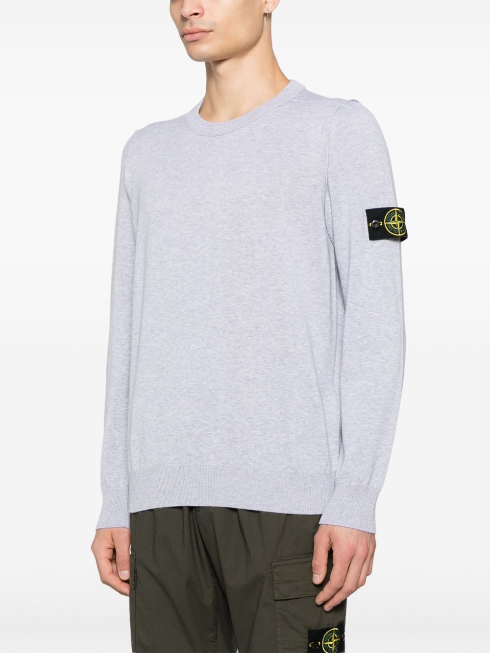 Compass-badge sweater - 3