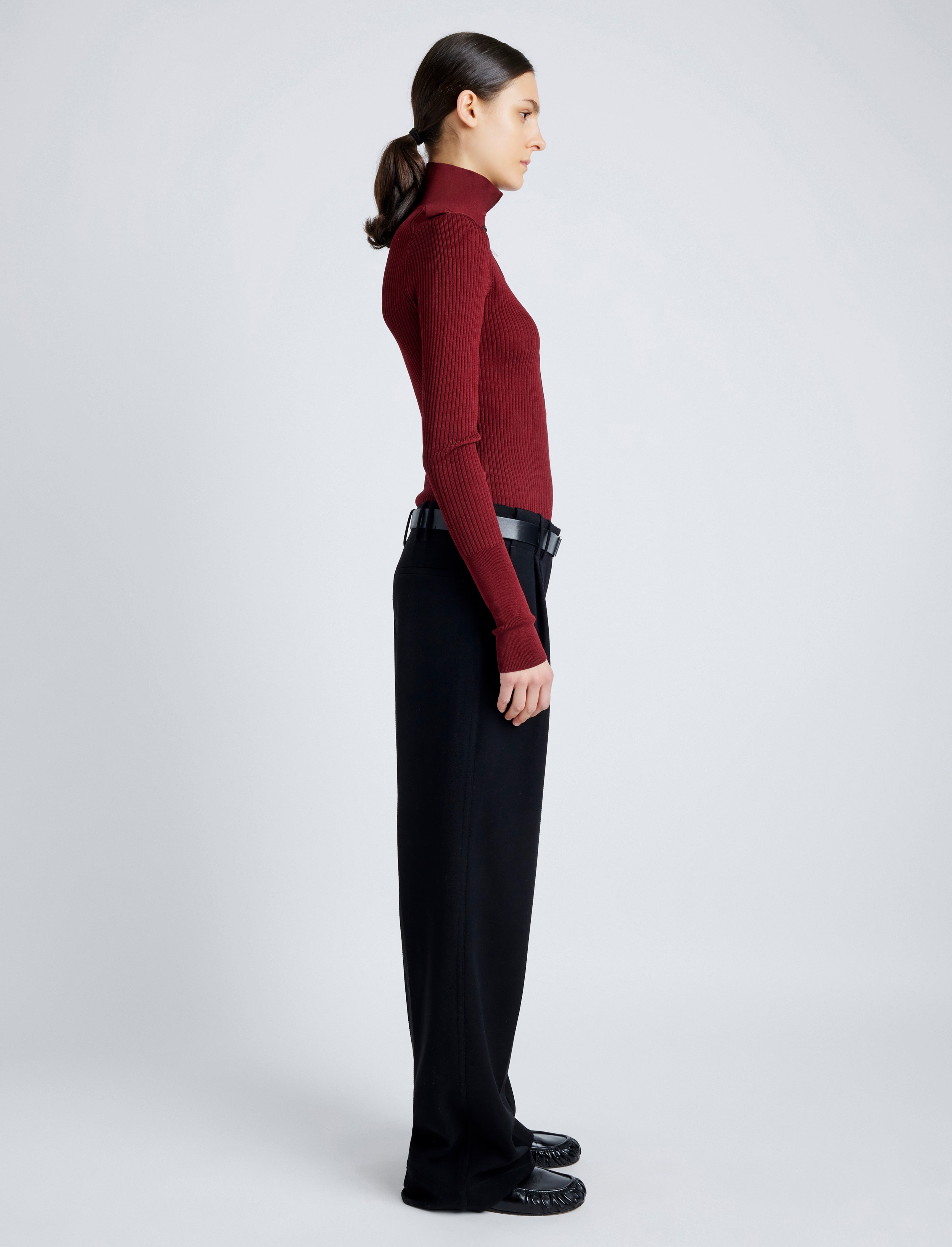 Norah Top in Silk Viscose Knit - 4