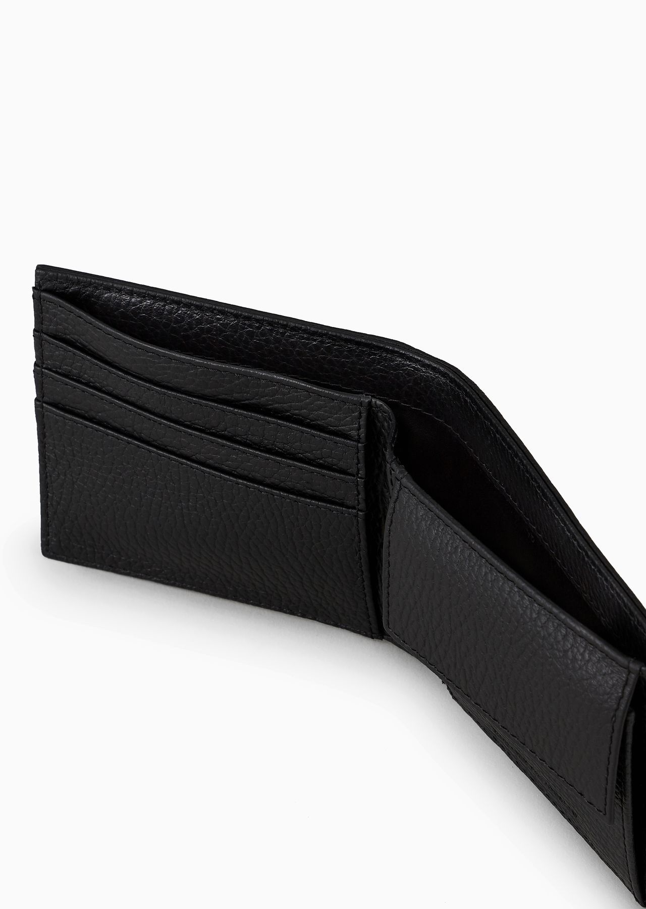 Tumbled leather wallet with coin pocket - 4