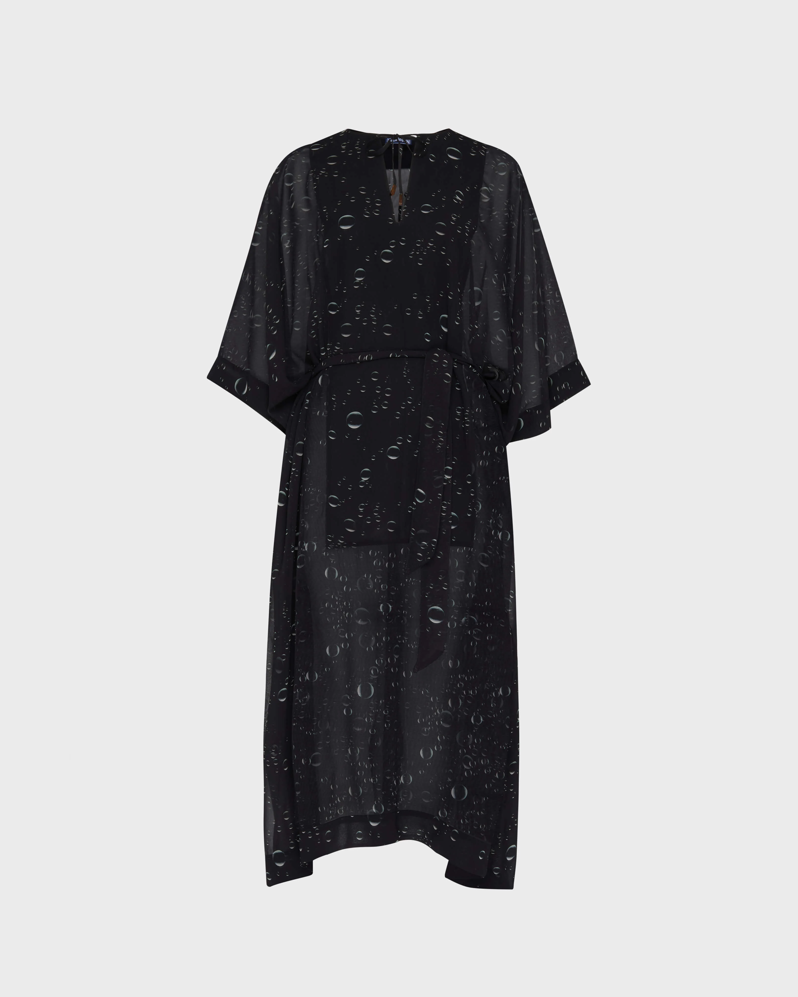 WOMEN LONG CRÊPE GEORGETTE KAFTAN BUBBLE 3D - 1