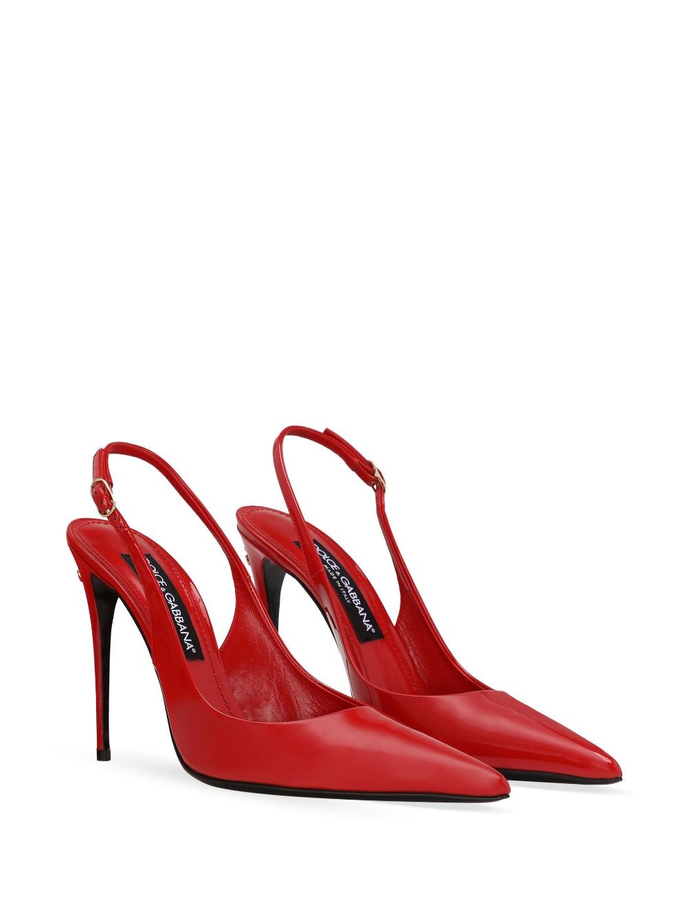 patent-finish leather pumps - 2