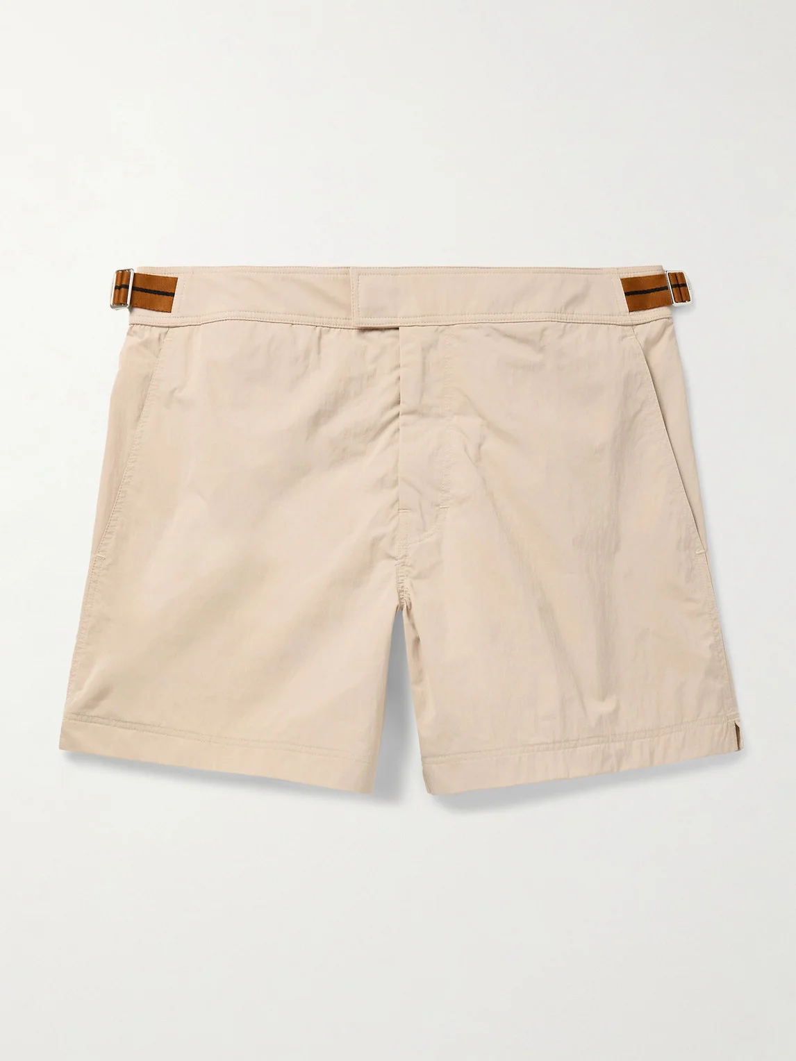 Straight-Leg Mid-Length Swim Shorts - 1