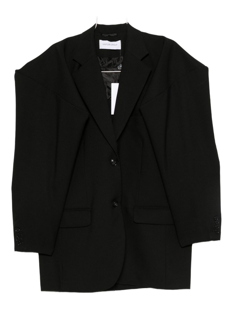 wool double-breasted blazer 1