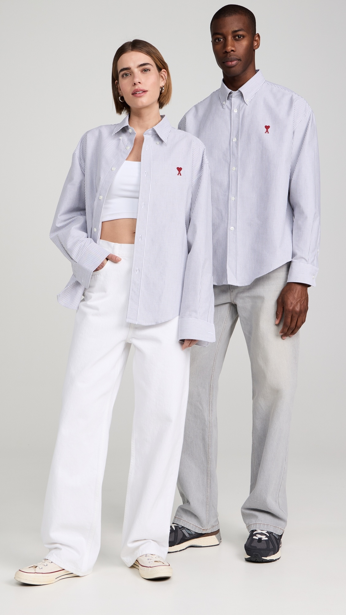 AMI Paris Boxy Fit Unisex Shirt | shopbop | REVERSIBLE