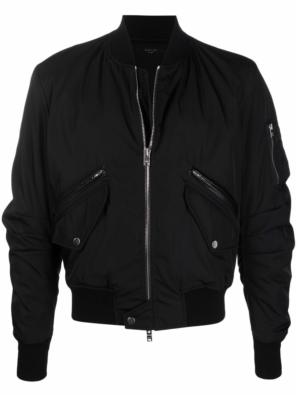 zipped-up bomber jacket - 1