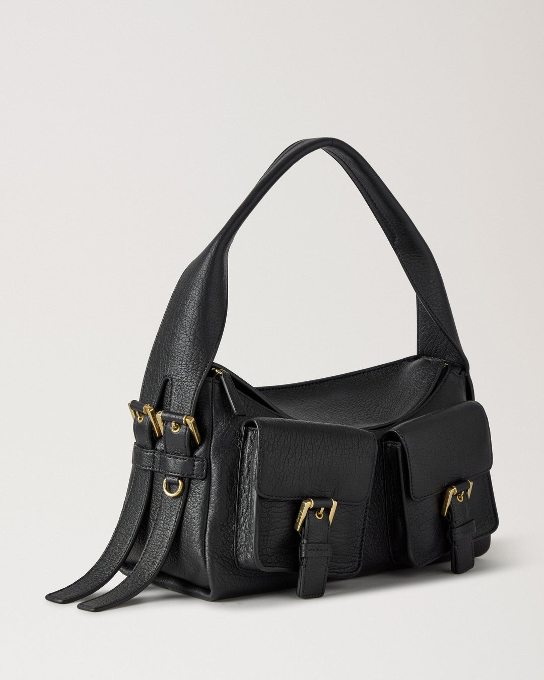 Maggie Shoulder Bag Black Natural Grain - 4