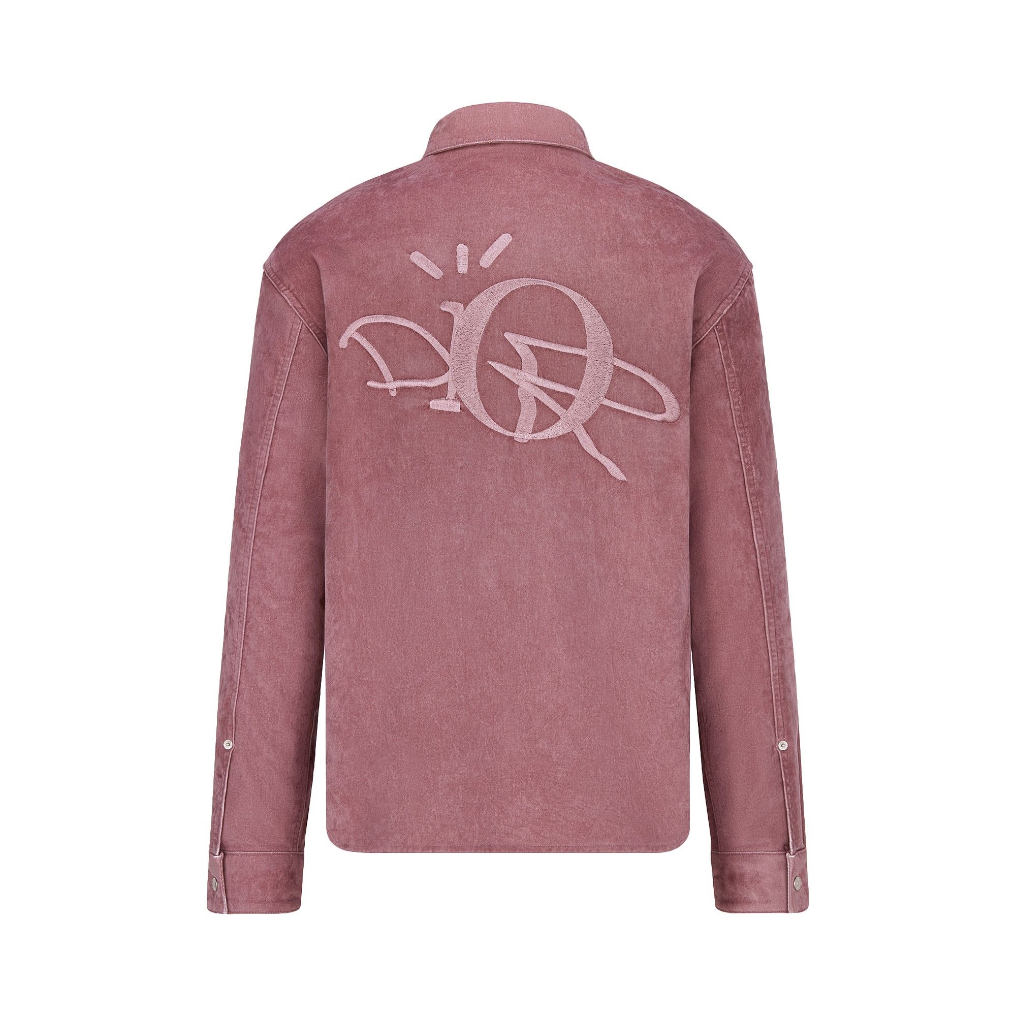 Dior x Cactus Jack Oversized Overshirt 'Dark Pink' - 2