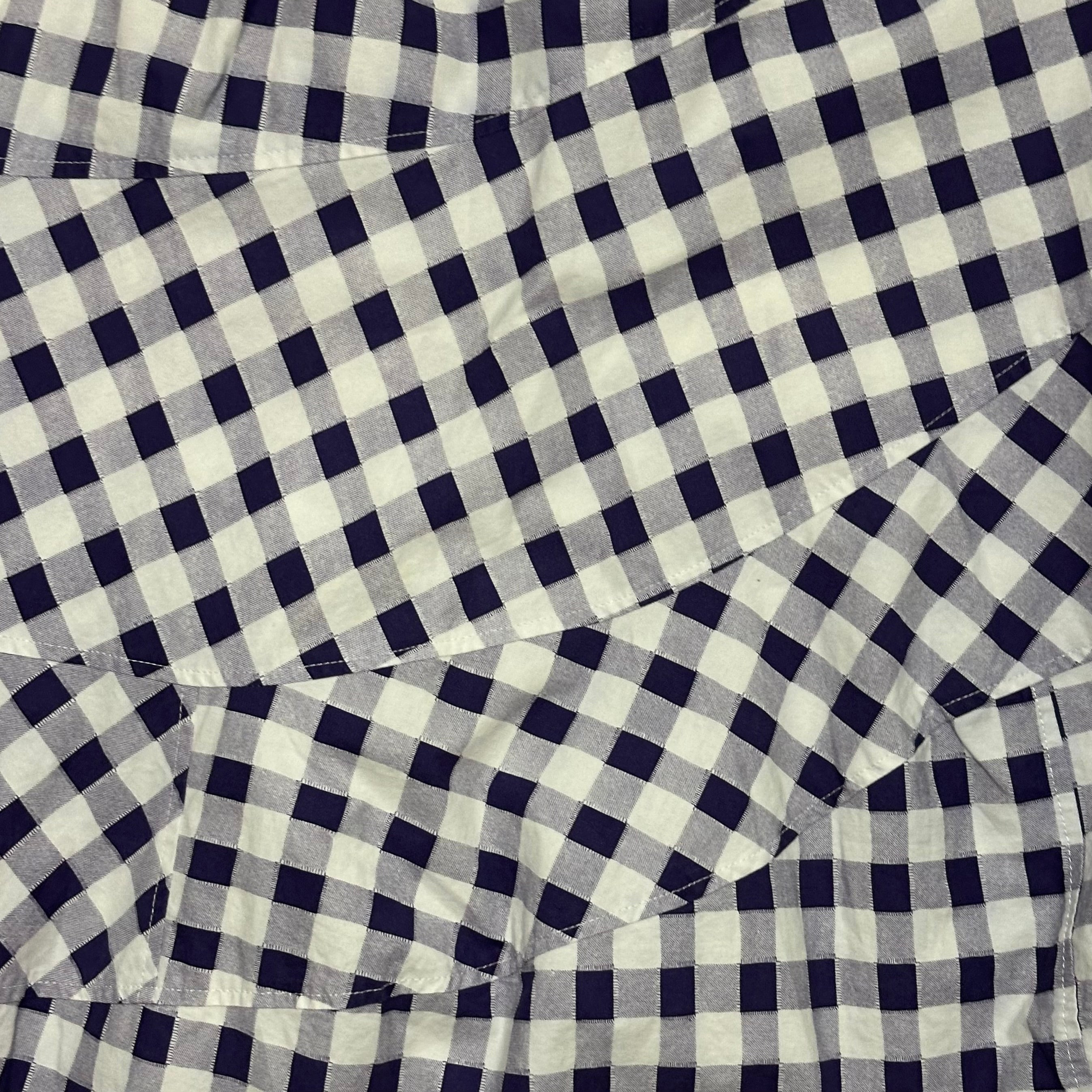 TRICOT COMME DES GARÇONS Gingham Check Asymmetric Midi Skirt - 5