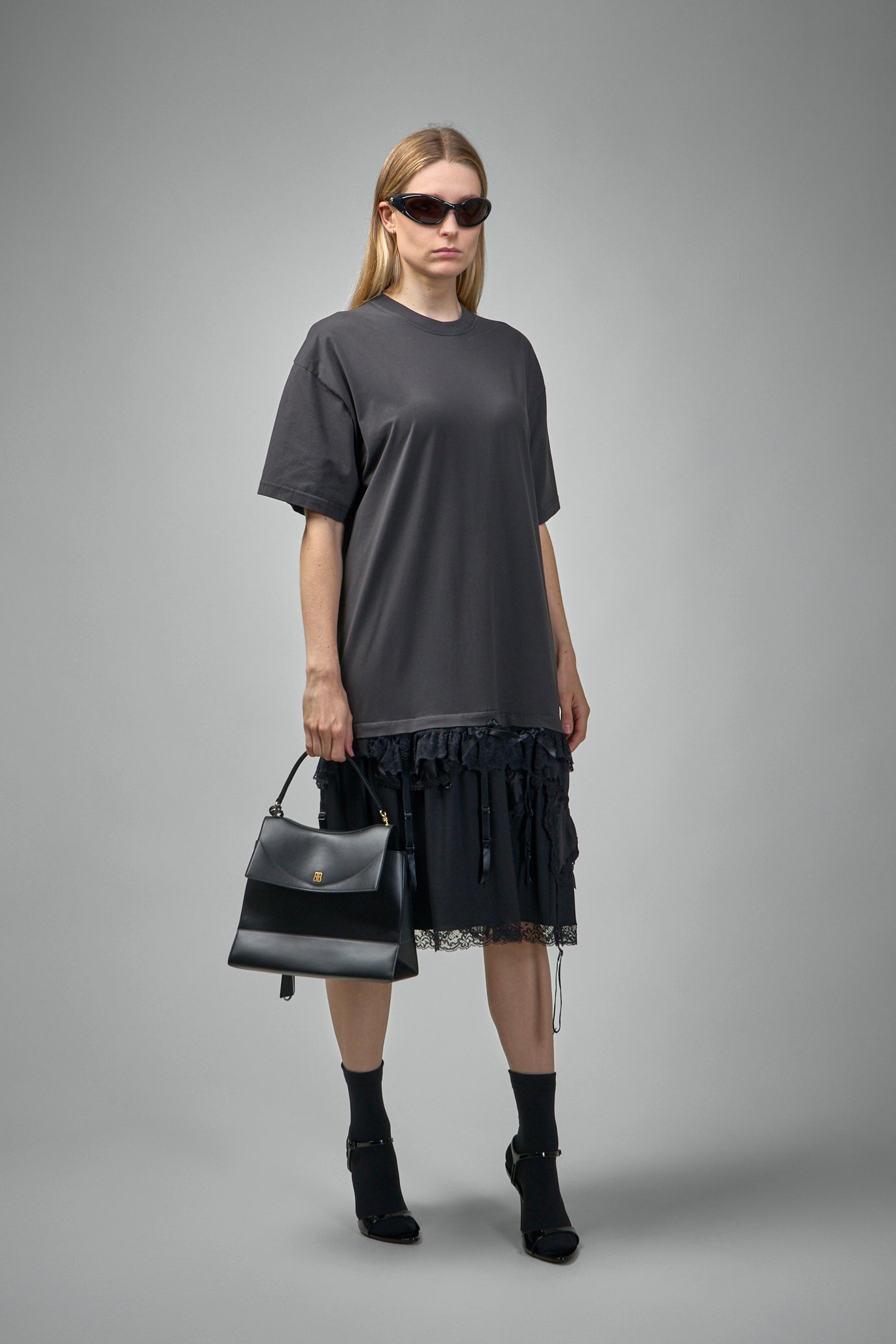 Lingerie T-Shirt Dress - 2