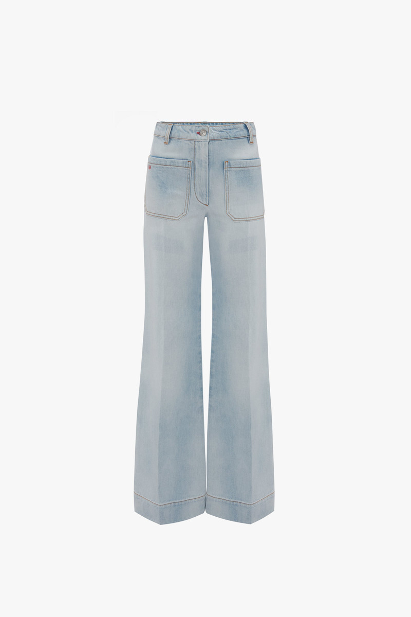 Alina High Waisted Jean in Light Haze Wash - 1