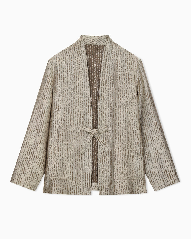 KIMONO JACKET IN FLOWING JACQUARD 1