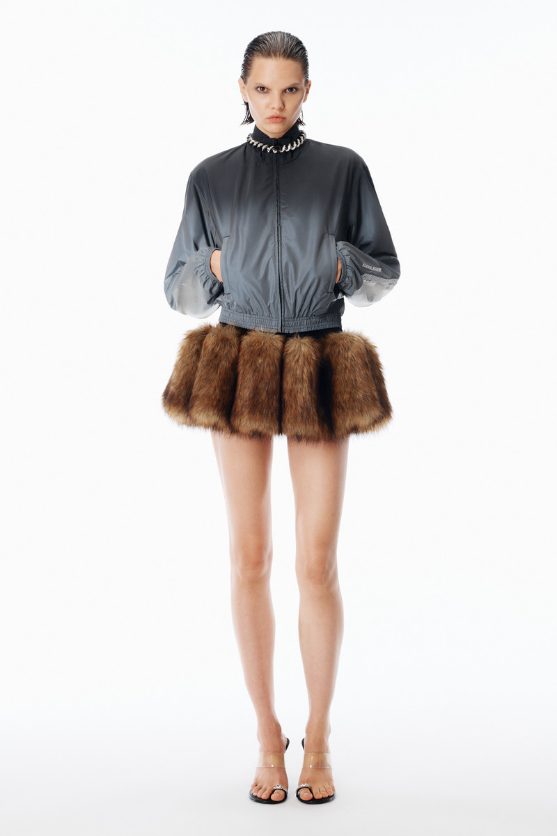 Alexander Wang Reflective Track Jacket Shrunken outlook