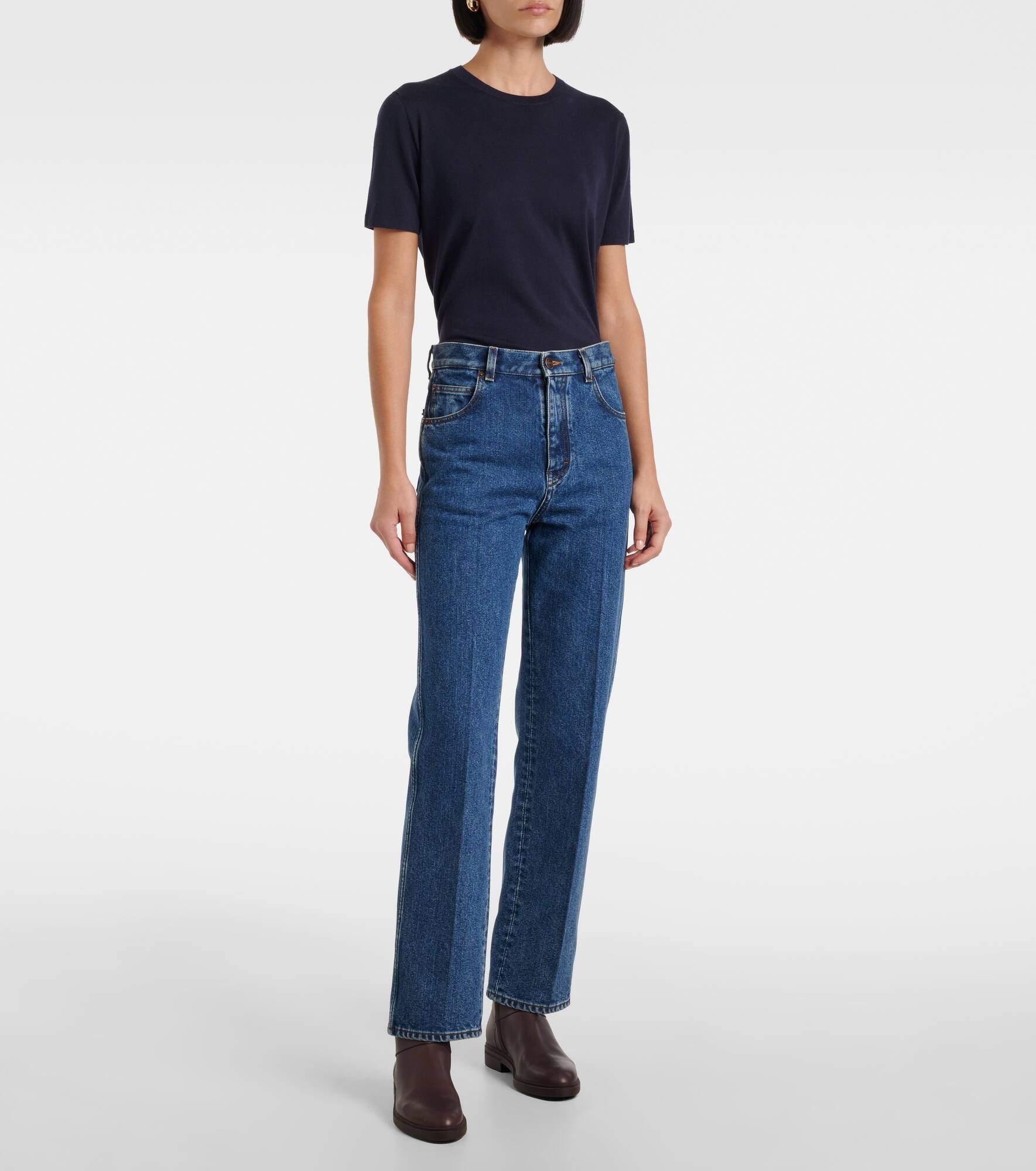 Brooke mid-rise cropped straight jeans - 7