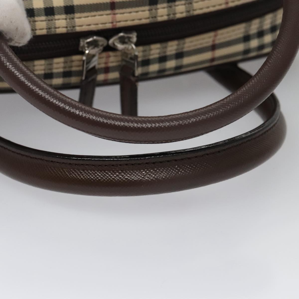 Burberry Nova Check Hand Bag Canvas Beige - 7