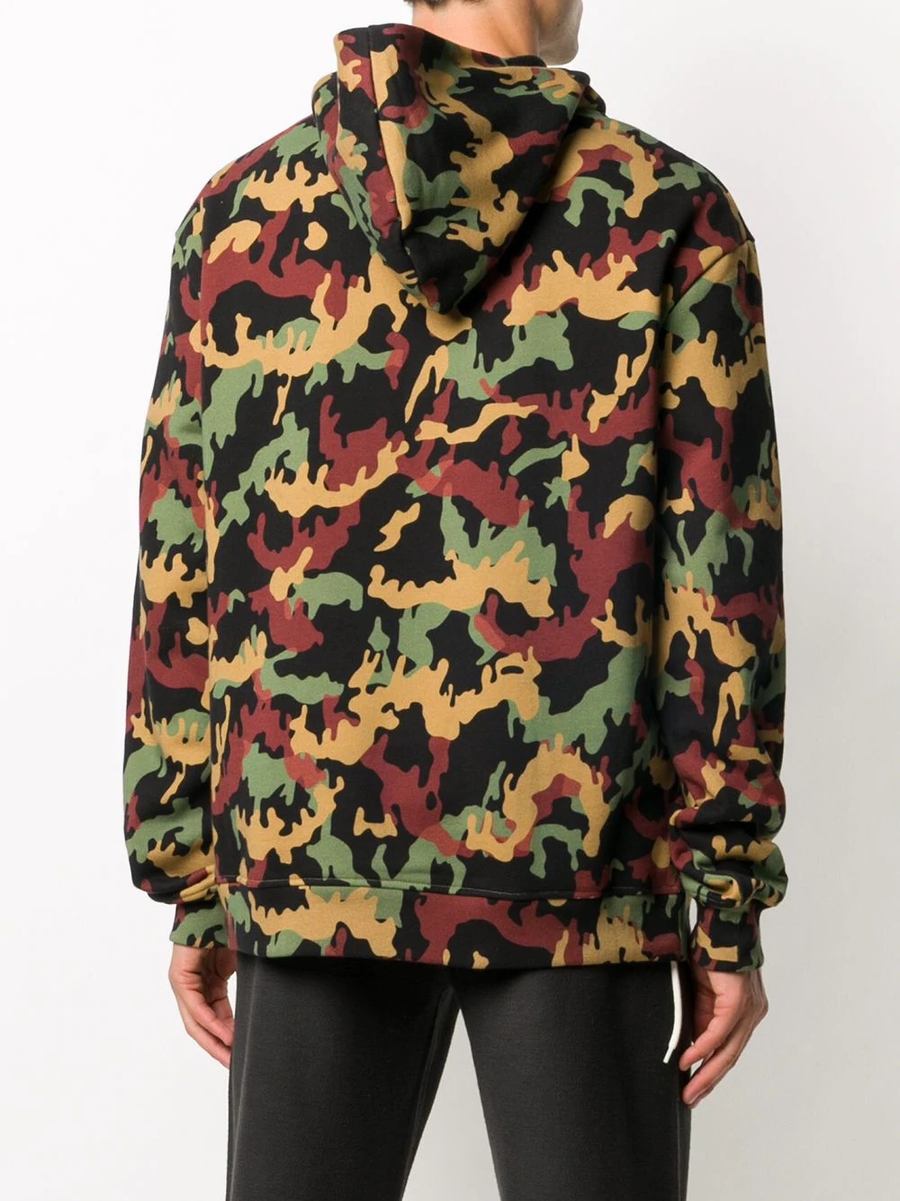 camouflage print hoodie - 4