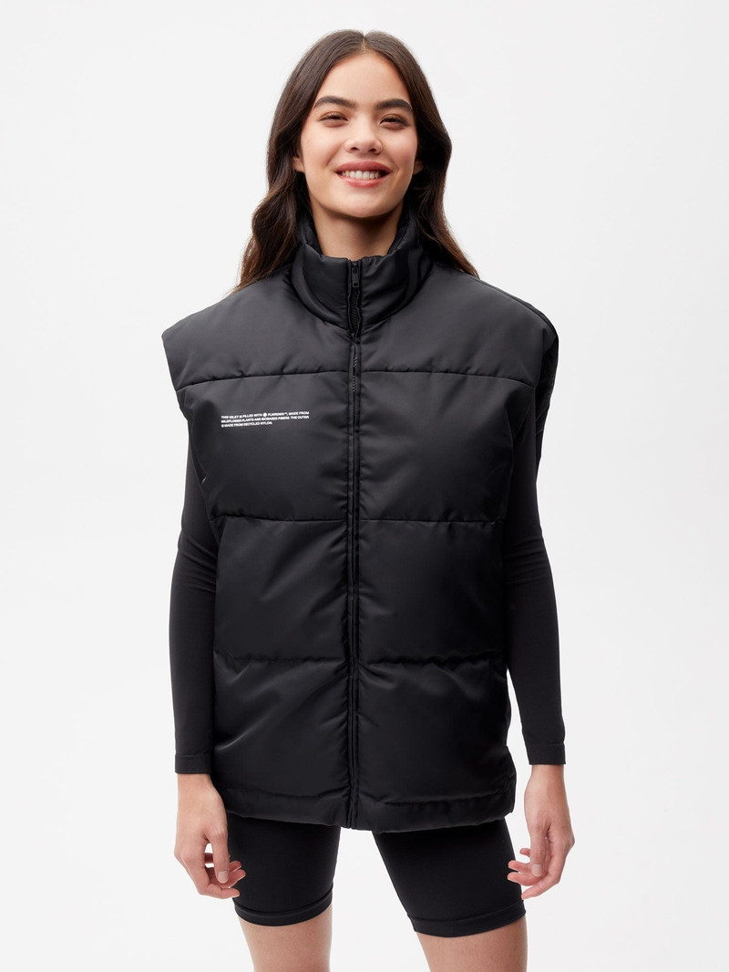 PANGAIA Archive Womens FLWRDWN™ Gilet - Black outlook