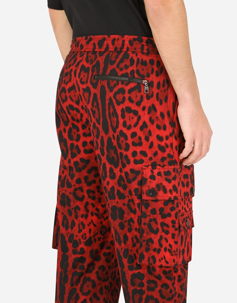 Leopard-print cargo pants 5
